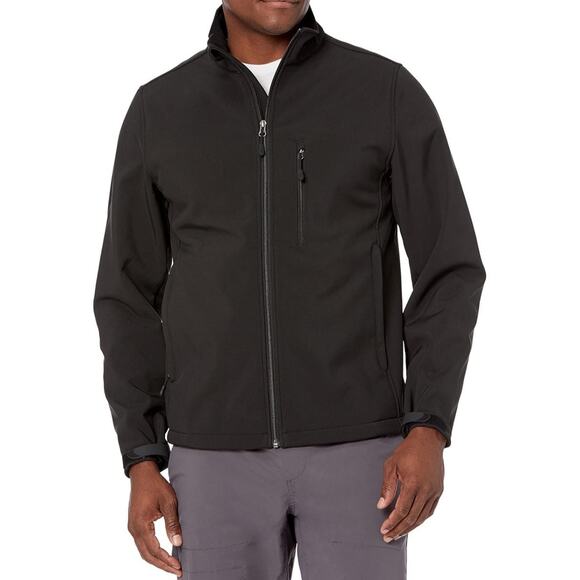 Amazon Essentials Men's Water-Resistant Softshell Jacket, Black,Medium - Picture 5 of 8